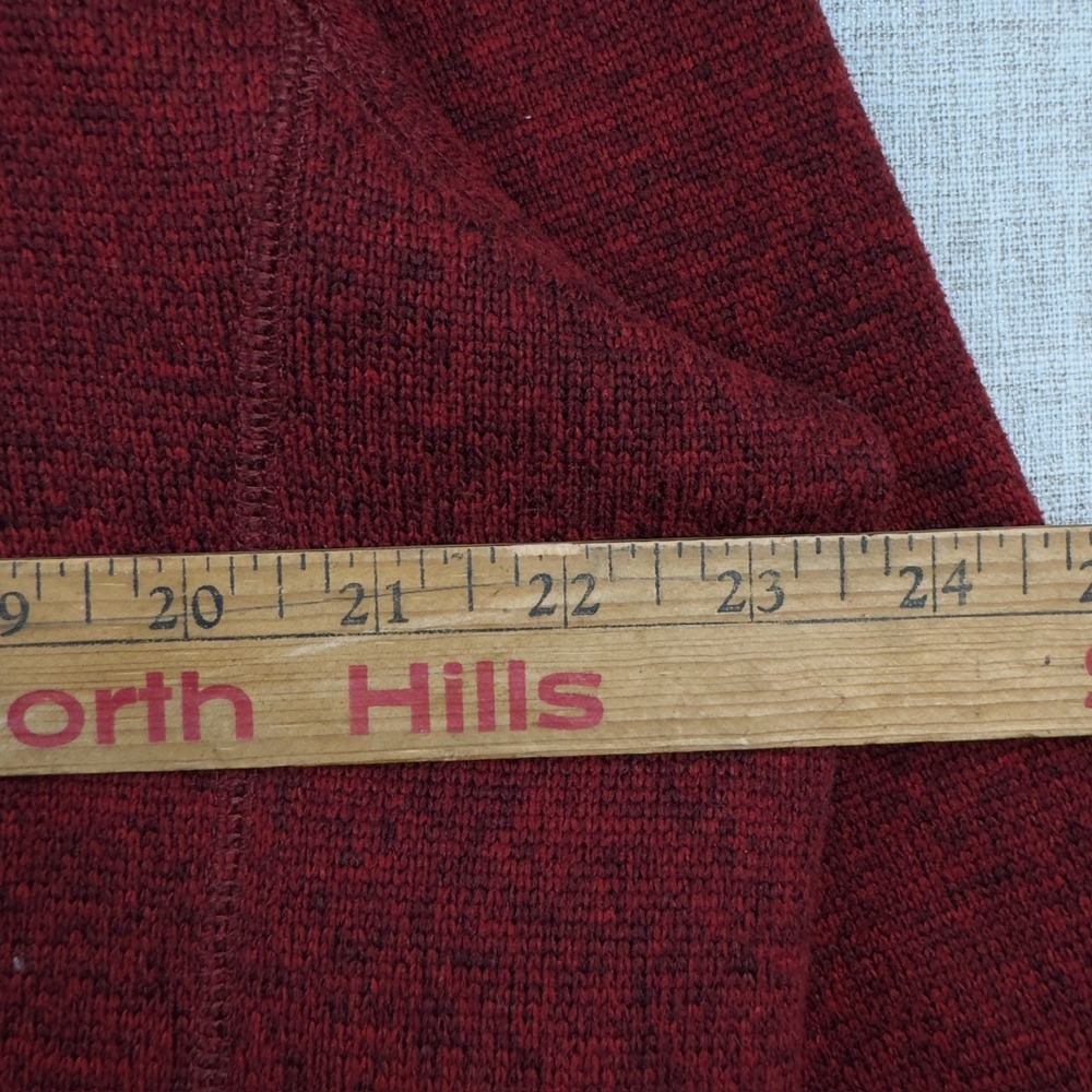 Woolrich Mens L Burgundy Quarter Snap Fleece Pullover Outdoor Sweater - Picture 7 of 11